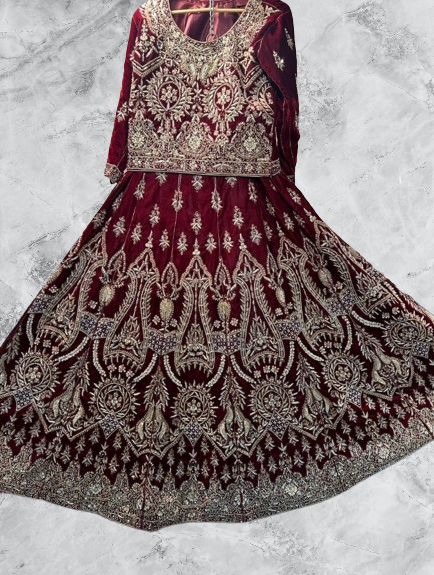 Fancy Bridal Velvet Dress- Upto 25% Off